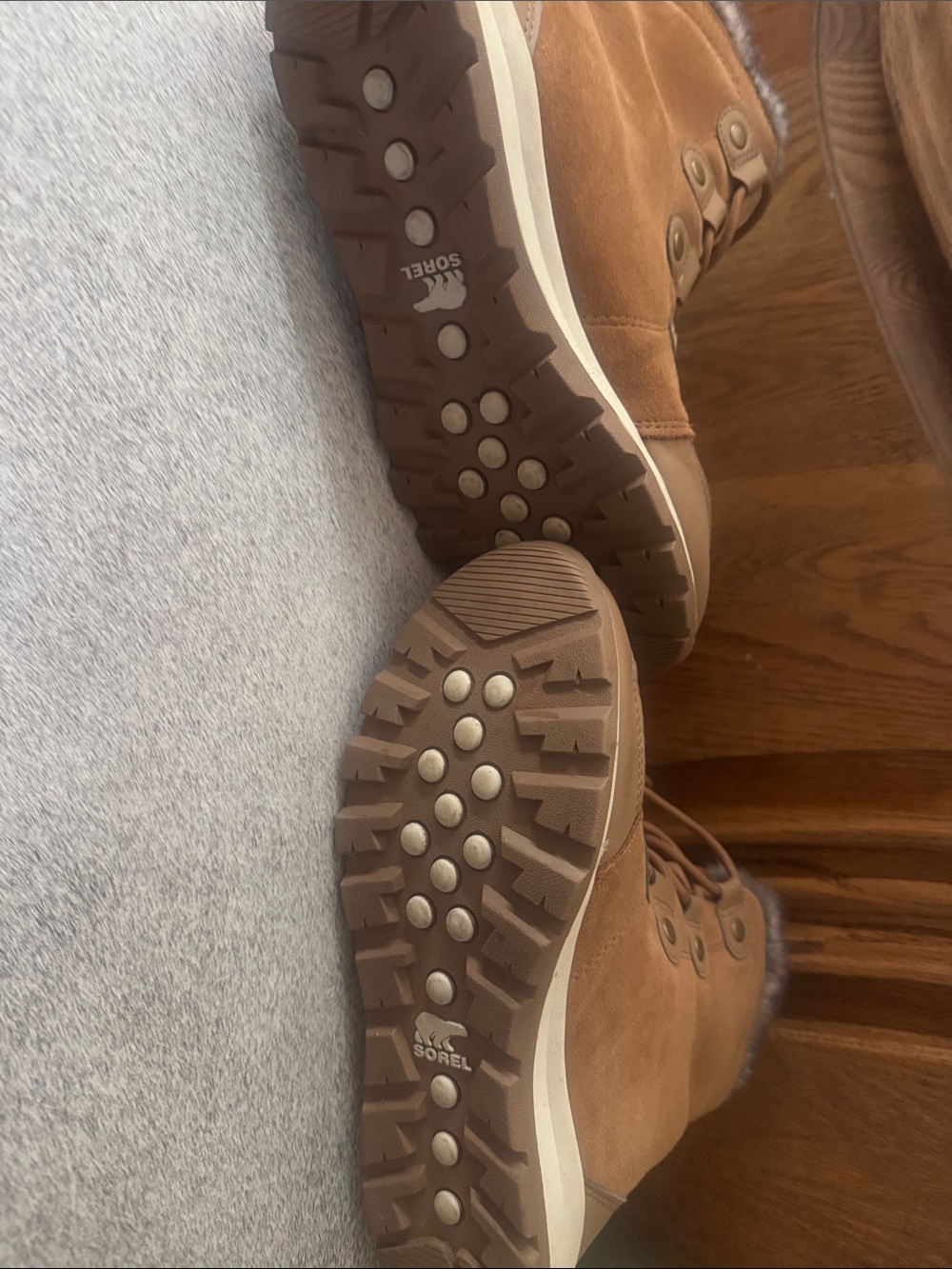 Sorel Brown Fur-Lined Women's Winter Boots - Picture 3 of 4